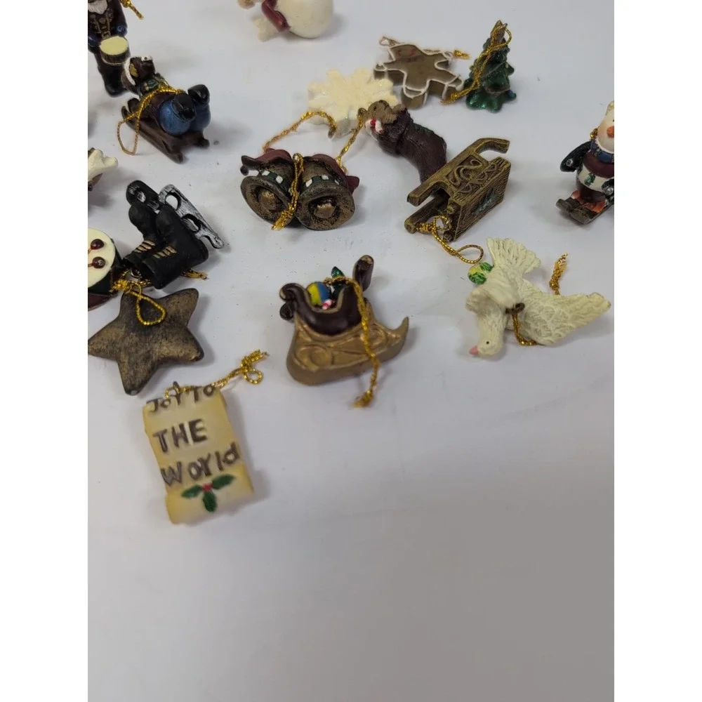 Vintage 19 Miniature Christmas‎ Ornaments 1